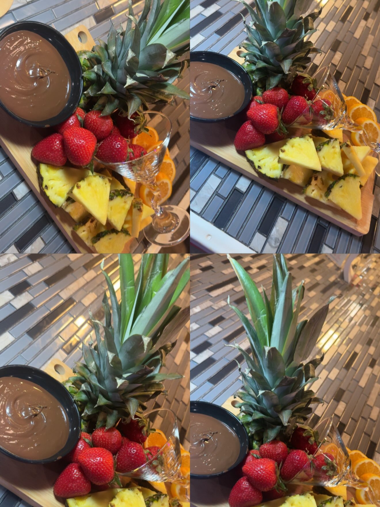 Fruit, chocolate and something extra